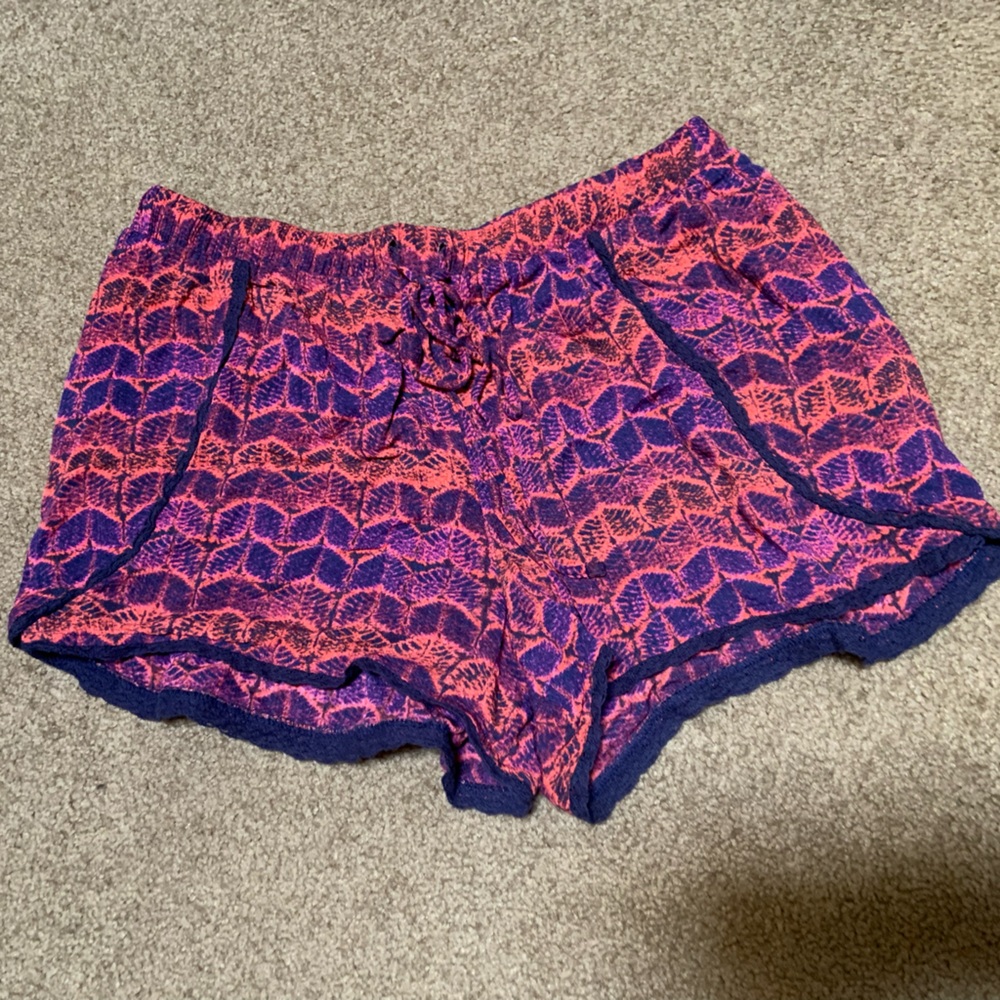 Orange and Purple High Waisted Shorts, medium